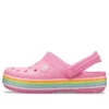 Crocband Rainbow Glitter-Clogs «Pink»