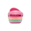Crocband Rainbow Glitter-Clogs «Pink»