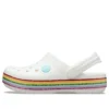 Crocband Rainbow-sko «White Multi»