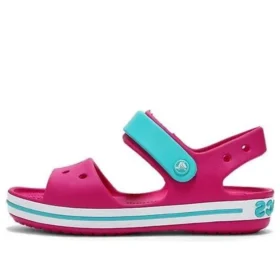 Crocband-sandaler med stropplukking «Pink Blue»