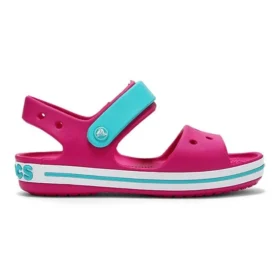 Crocband-sandaler med stropplukking «Pink Blue»