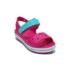 Crocband-sandaler med stropplukking «Pink Blue»
