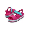 Crocband-sandaler med stropplukking «Pink Blue»