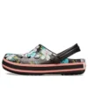 Crocband Seasonal Graphic Clogs «Black White Pink»