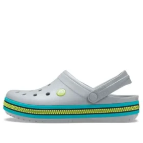 Crocband Zipper Band Clogs «Grey Aqua»