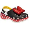 Crocs x Minnie Mouse klassiske Platform Clogs «svart rød hvit»