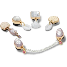 Elevated Pearl 5-pakning med Jibbitz-charms