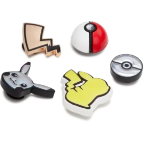 Elevated Pokémon 5-pakning Jibbitz-skocharms