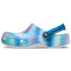 Fargerike Crocs Beach unisex flerfargede hvite Sandaler