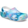 Fargerike Crocs Beach unisex flerfargede hvite Sandaler