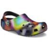 Fargerike Crocs Beach unisex flerfargede svarte Sandaler