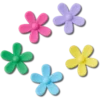 Flower Power 5-pakning med Jibbitz-charms