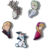 Frozen 5-pakning med Jibbitz-charms