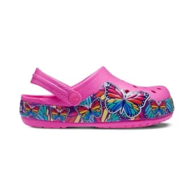 Fun Lab Multi Butterfly Band Clogs «Pink Blue»