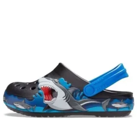 Fun Lab Shark Clogs «Svart Grå Blå»