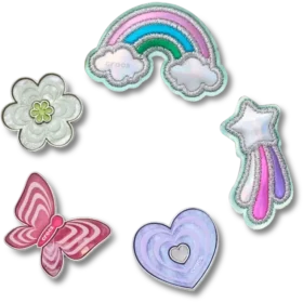 Funky Girly Icons 5-pakning med Jibbitz-charms