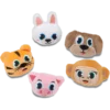 Fuzzy Animal 5-pakning med Jibbitz-charms
