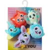 Fuzzy Fantasy Animals 5-pakning med Jibbitz-charms