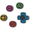 Game Controller 5-pakning med Jibbitz-charms