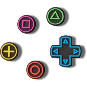 Game Controller 5-pakning med Jibbitz-charms