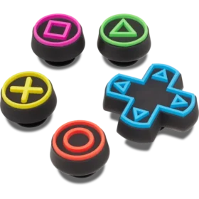 Game Controller 5-pakning med Jibbitz-charms