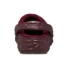 Geometriske Clogs med fôr «Dark Cherry»