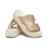 Getaway Platform H-Strap Sandaler «White Brown»