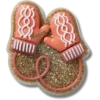 Glitter Pink Mittens Jibbitz-charms
