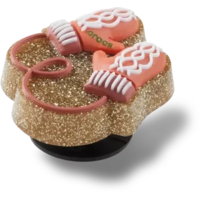 Glitter Pink Mittens Jibbitz-charms