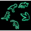 Glow in the Dark Dino 5-pakning med Jibbitz-skocharms