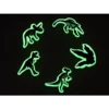 Glow in the Dark Dino 5-pakning med Jibbitz-skocharms