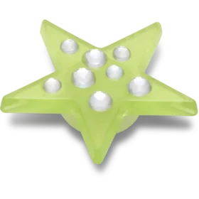 Green Gem Star Jibbitz™-charms