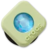 Grønne Pvc Square Smt Gem Jibbitz-charms