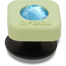 Grønne Pvc Square Smt Gem Jibbitz-charms