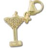 Gull-Martini-smykke Jibbitz-charm