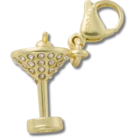 Gull-Martini-smykke Jibbitz-charm