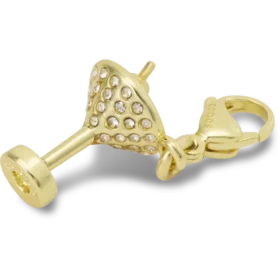 Gull-Martini-smykke Jibbitz-charm