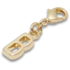 Gullbokstav B-smykke Jibbitz™-charms