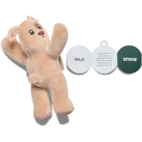 Huggitz Brown Puppy Jibbitz-skocharm