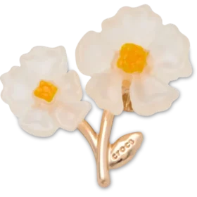 Hvite blomster-Jibbitz-charms