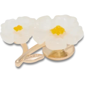 Hvite blomster-Jibbitz-charms