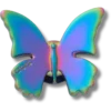 Iriserende sommerfugl Jibbitz™-charms