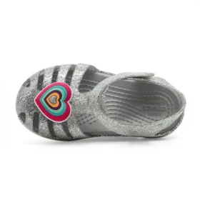 Isabella Glitter flate sko «Grey Silver»