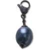 Jibbitz-charm «Silver Black Smt Pearl»