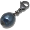 Jibbitz-charm «Silver Black Smt Pearl»
