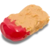 Jibbitz-charms med kyllingnugget dyppet i ketchup