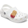 Jibbitz-charms med kyllingnugget dyppet i ketchup