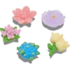 Jibbitz-charms med perleblomster, 5-pakning