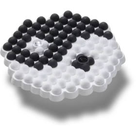 Jibbitz-charms med perler i Ying og Yang-design
