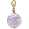 Jibbitz-charms med rosa perle